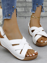 Hollow Out Wedge Heel Sandal